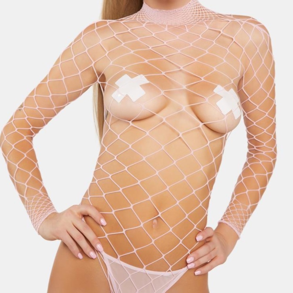 NWT Sweet Dancing All Night Fishnet Bodystocking